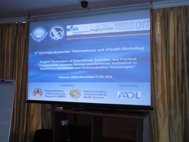German-Armenian Workshop on Telemedicine and eHealth