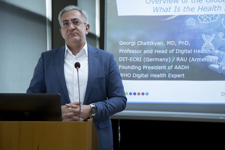 AADH, jointly with American University of Armenia and Russian-Armenian University, co-hosted a Seminar on Digital Health in Yerevan