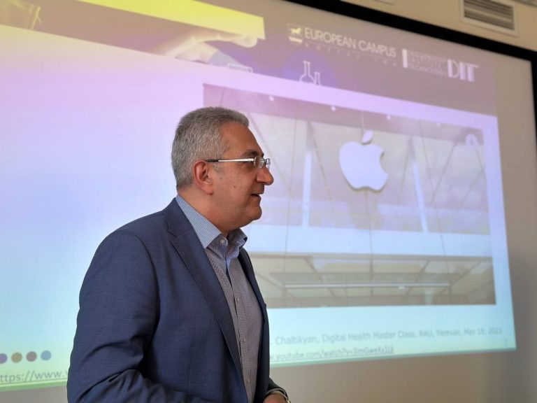 Գեորգի Չալտիկյանը մայիսի 18-ին հայ-Ռուսական համալսարանում անցկացրեց “թվային առողջապահությունը որպես բժշկության ապագա” թեմայով դասախասություն