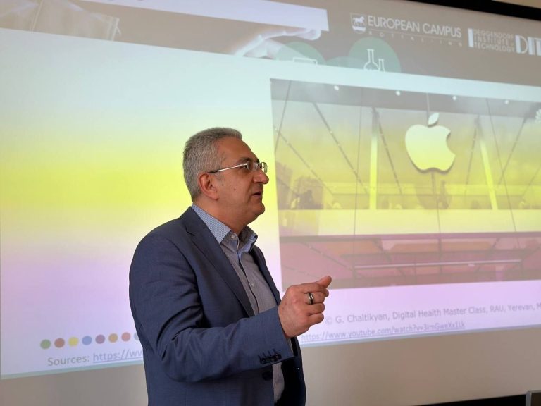 Georgi Chaltikyan delivered a master class on the topic “Digital Healthcare as the Future of Medicine” on May 18th at the Russian-Armenian University.